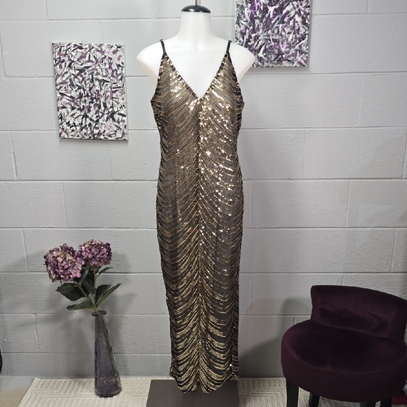 Fashion Nova Dresses & Skirts - Fashion Nova Black and Gold Dress